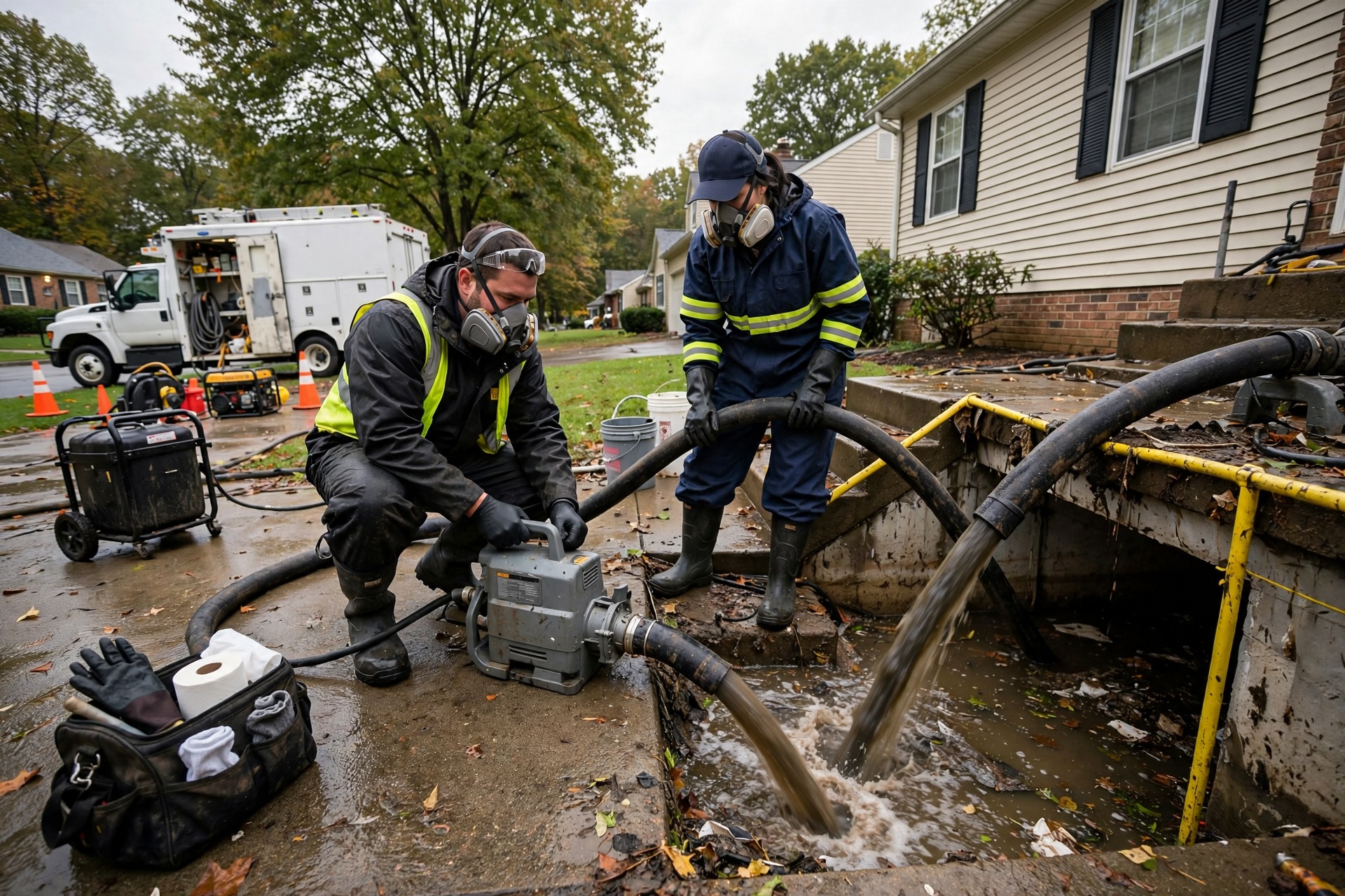 sewage cleanup in Academy Junction