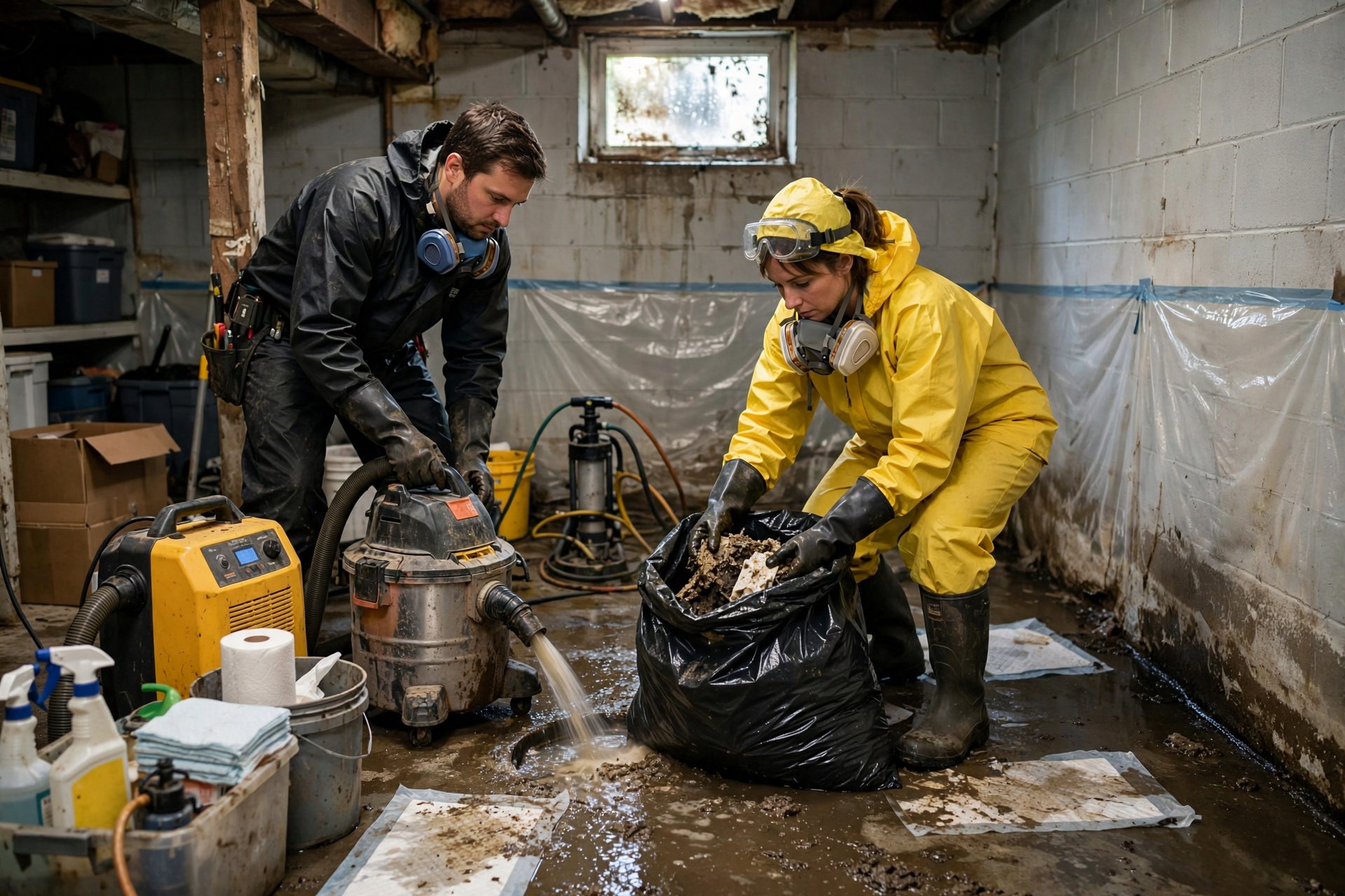 sewage cleanup in Piney Orchard