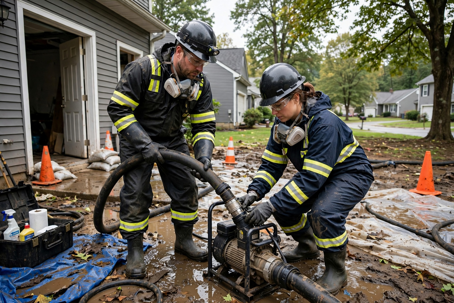 sewage cleanup in Seven Oaks