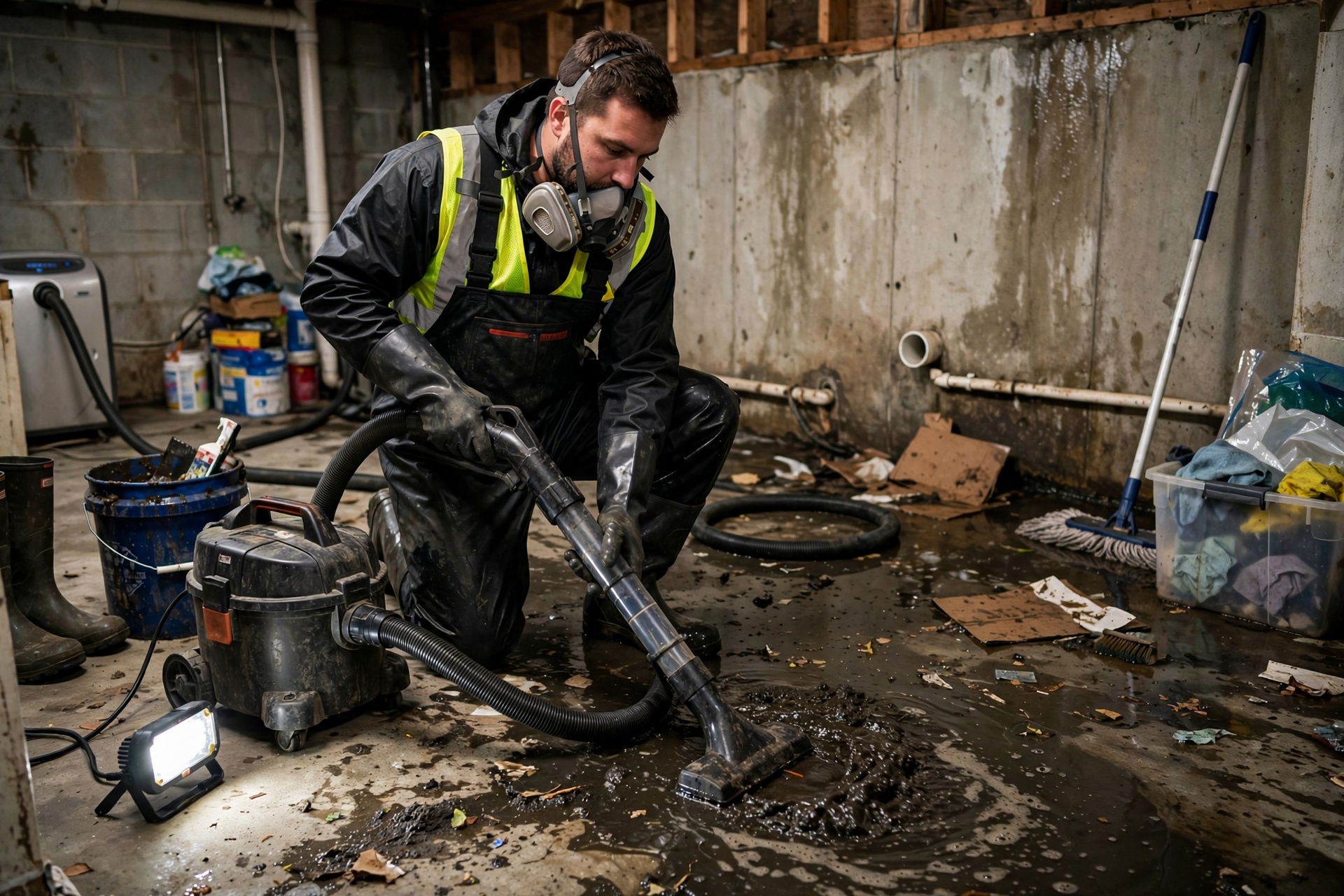 sewage cleanup in Two Rivers